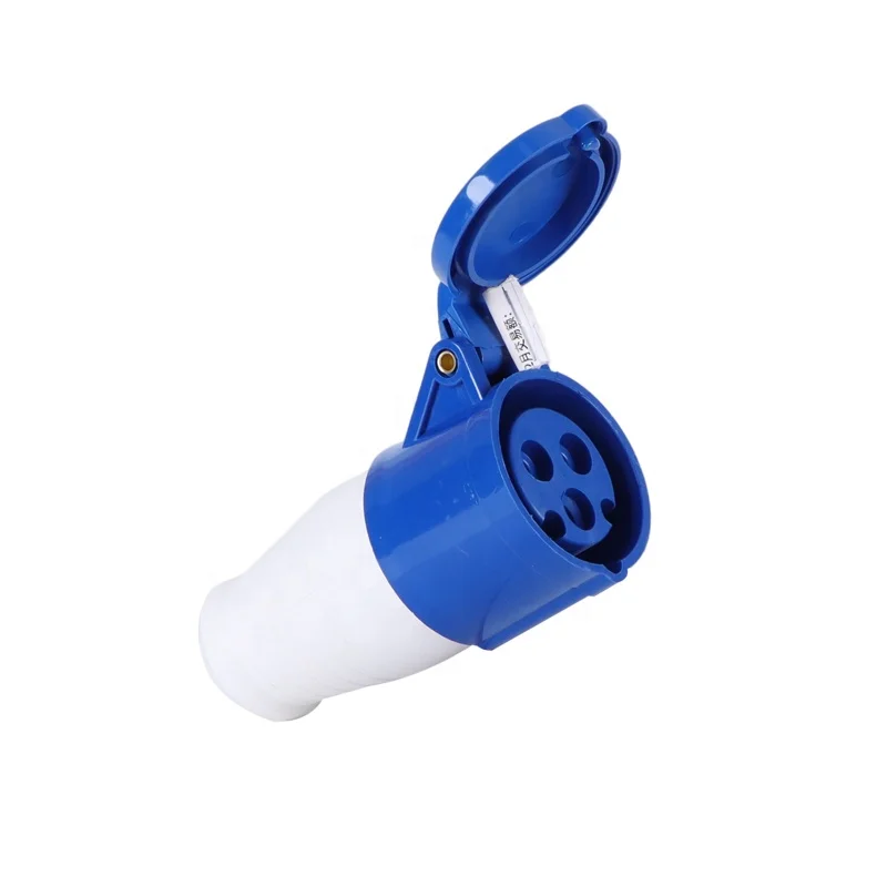 240V Industrial Connector 16A 2P+E Single Phase Industrial Socket Portability ZNG-213