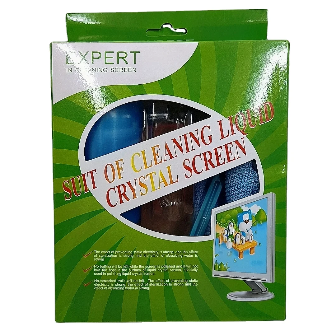 3in1 TV computer screen cleaner Monitor screen cleaning kit LCD spray screen cleaner