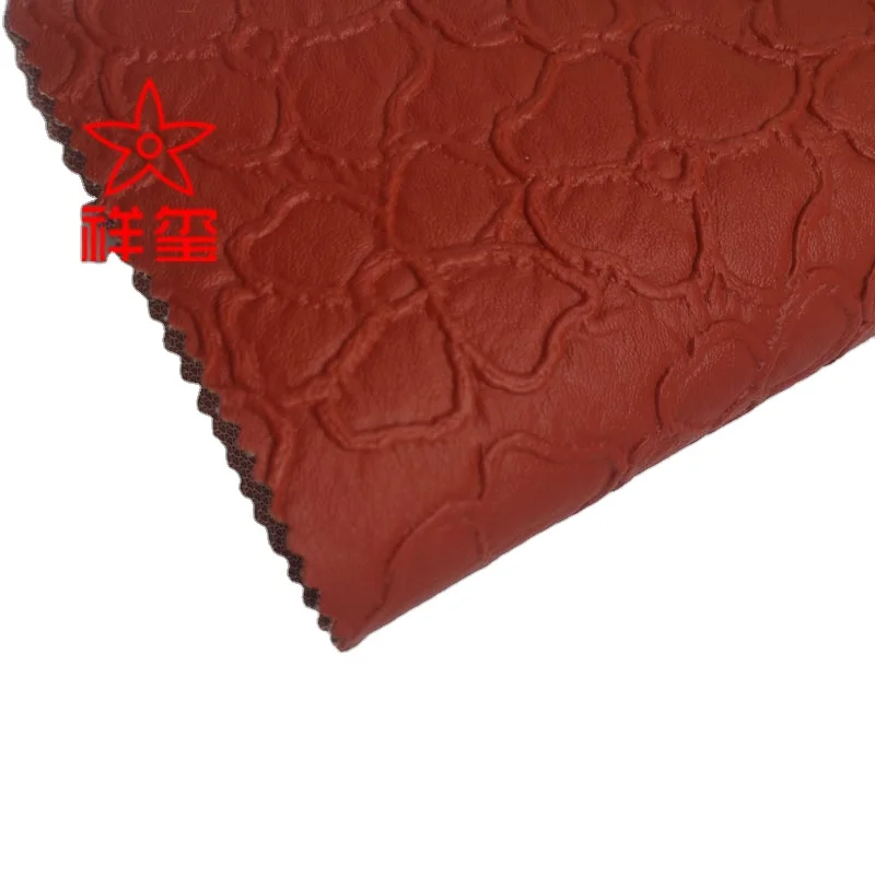 Hot selling durable  artificial leather woven  backing  pvc leather for sofa