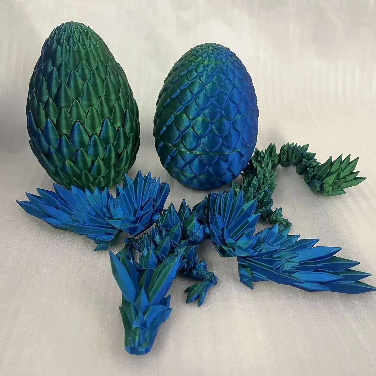 3D printing service FDM process PLA hinge dragon activity toy Dragon eggs