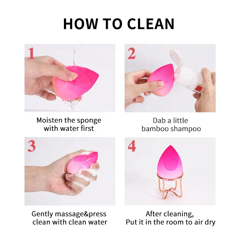 Beauty Products 2025 New Arrivals OEM Gradient Color Beauty Blend Makeup Sponge For Foundation BB Cream