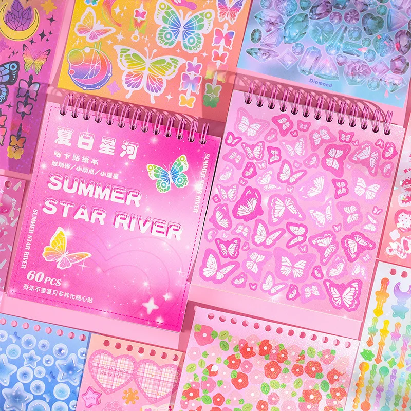 Sticker Book Cute Children Journal Stickers Creative Journal Material Paper Book Suit