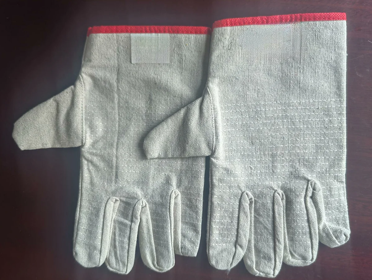 24 Line Canvas Cotton Breathable Gardening Anti-slip Industry Protection Work Safety Canvas Glove