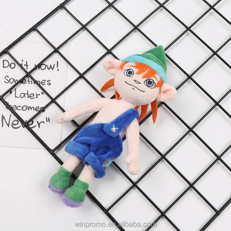 Custom Cute Elf Design Cartoon Character Plush Stuffed Doll Toys Lovely Holiday Gifts For Kids Promotional Products