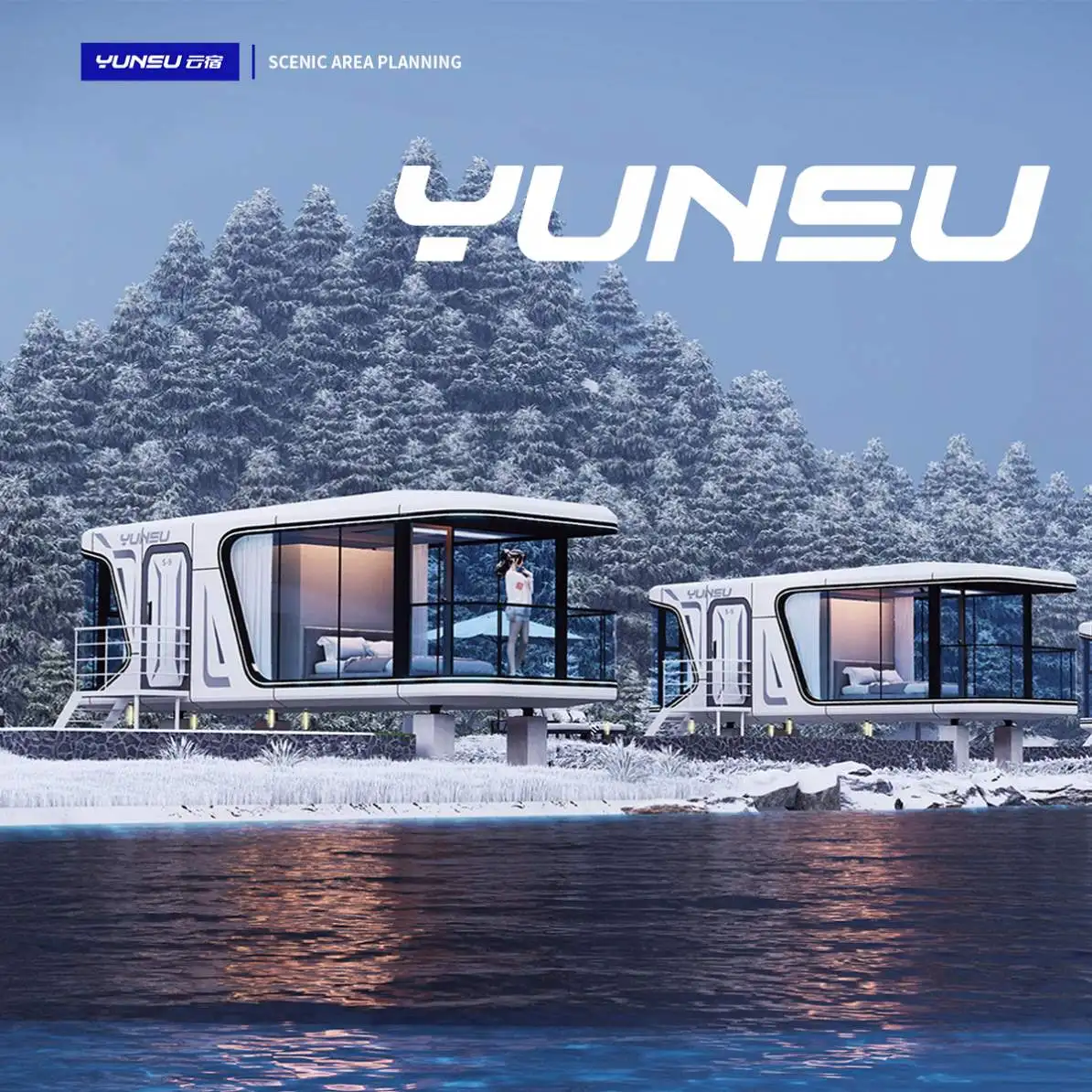Portable Homes Modular Prefab Commercial Space Capsule Outdoor Eco Beach Houses for Sale