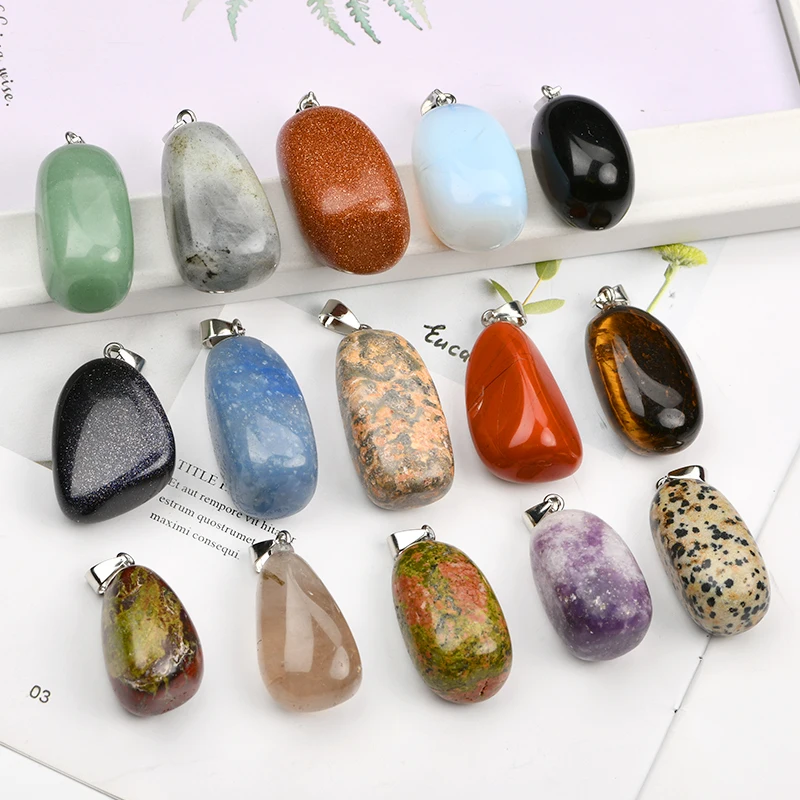 Лидер продаж подвеска из смешанных драгоценных камней с небольшим минимальным заказом быстрая доставка