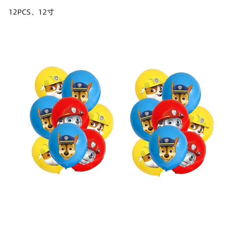 
Hot Cartoon New Dog Birthday Party Decoration Flag Hanging Rotating Row Dog Balloon pet party supplies 