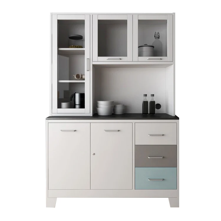 European Style Small Kitchen Furniture Metal Kitchen Cabinet Design