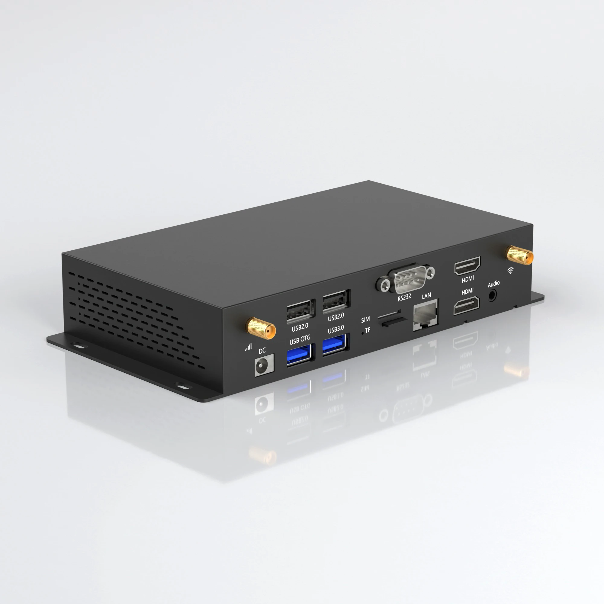 Rockchip RK3568 Android 11 Edge Computing Device Advertising Display Metal box with RS232 4K HD