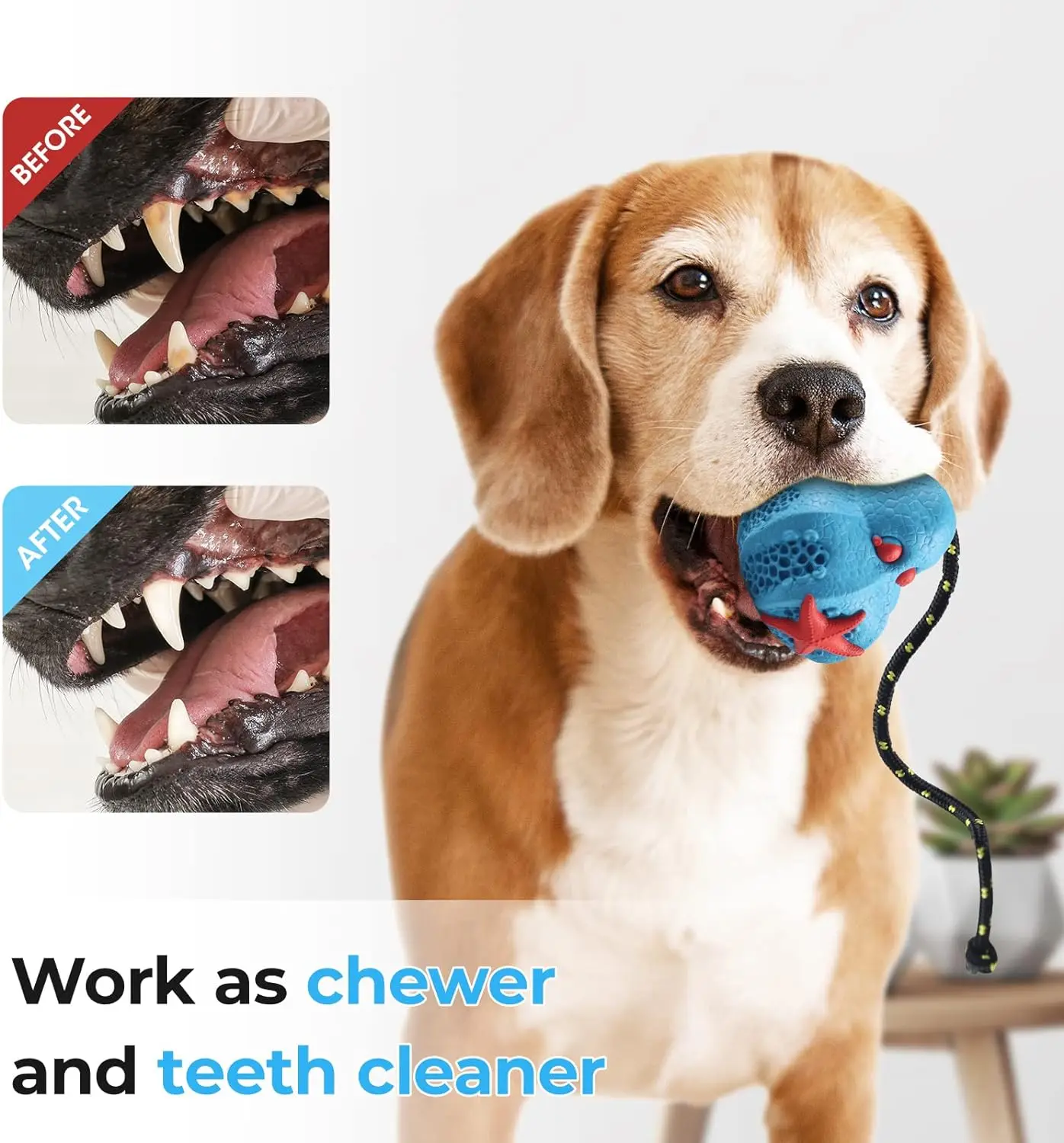 Hot Sale Indestructible Octopus Shape Dog Toy 100% Natural Rubber Dog Chew Toy for Aggressive Chewers