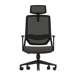 High back ergonomic computer chair sillas de oficina executive manager office chairs with headrest