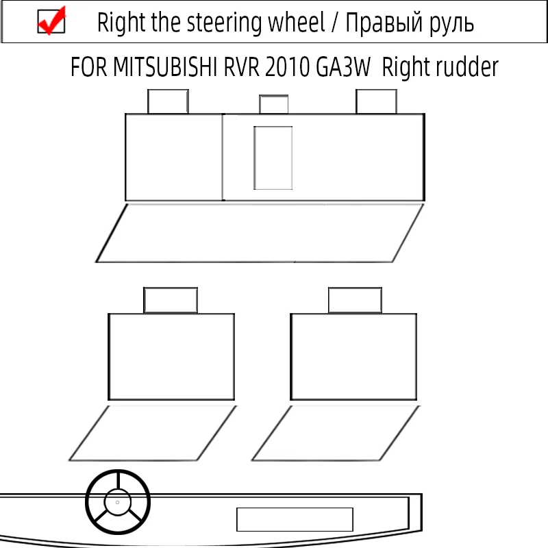 For Mitsubishi Rvr 2010  Automobile cover GA3W Car seat cover Complete set  5 Seats Right  Rudder Driving