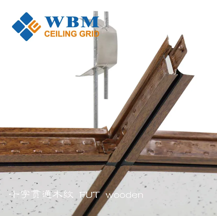 high quality customizable fireproof FUT T bar suspended galvanized ceiling t grid components ceiling frames paint keel