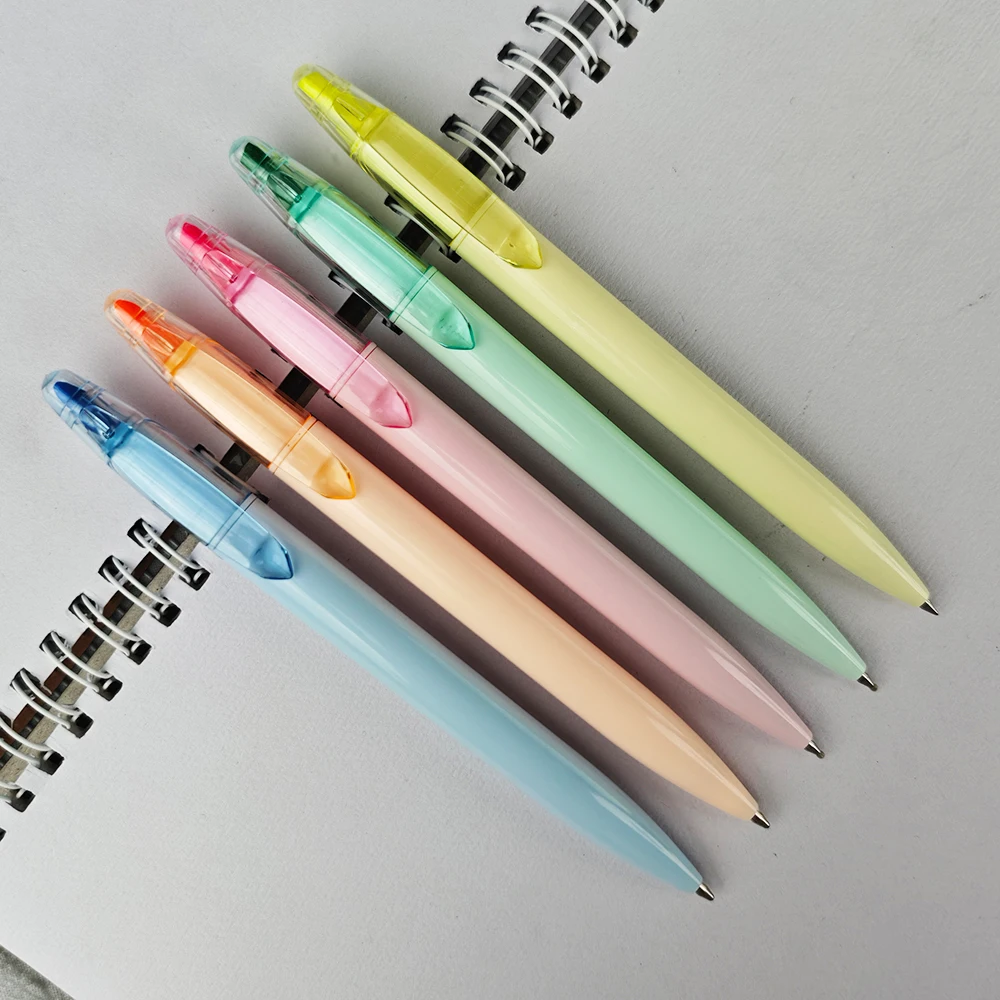 YF PEN New Style Double Tip Highlighter and Ballpoint Pen Custom Logo