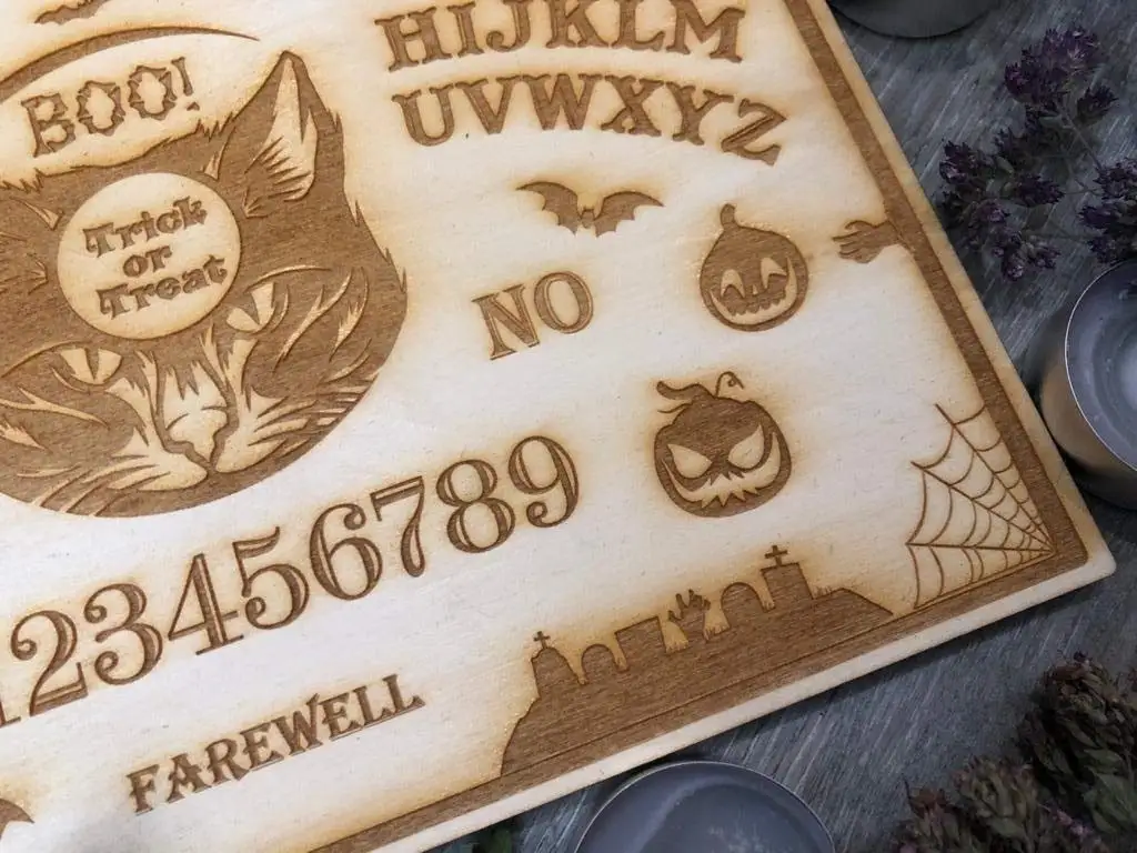  Доска Ouija с доской деревянная тыквой кошкой и духом говорящая игра души Готическая ведьма Декор подарок на