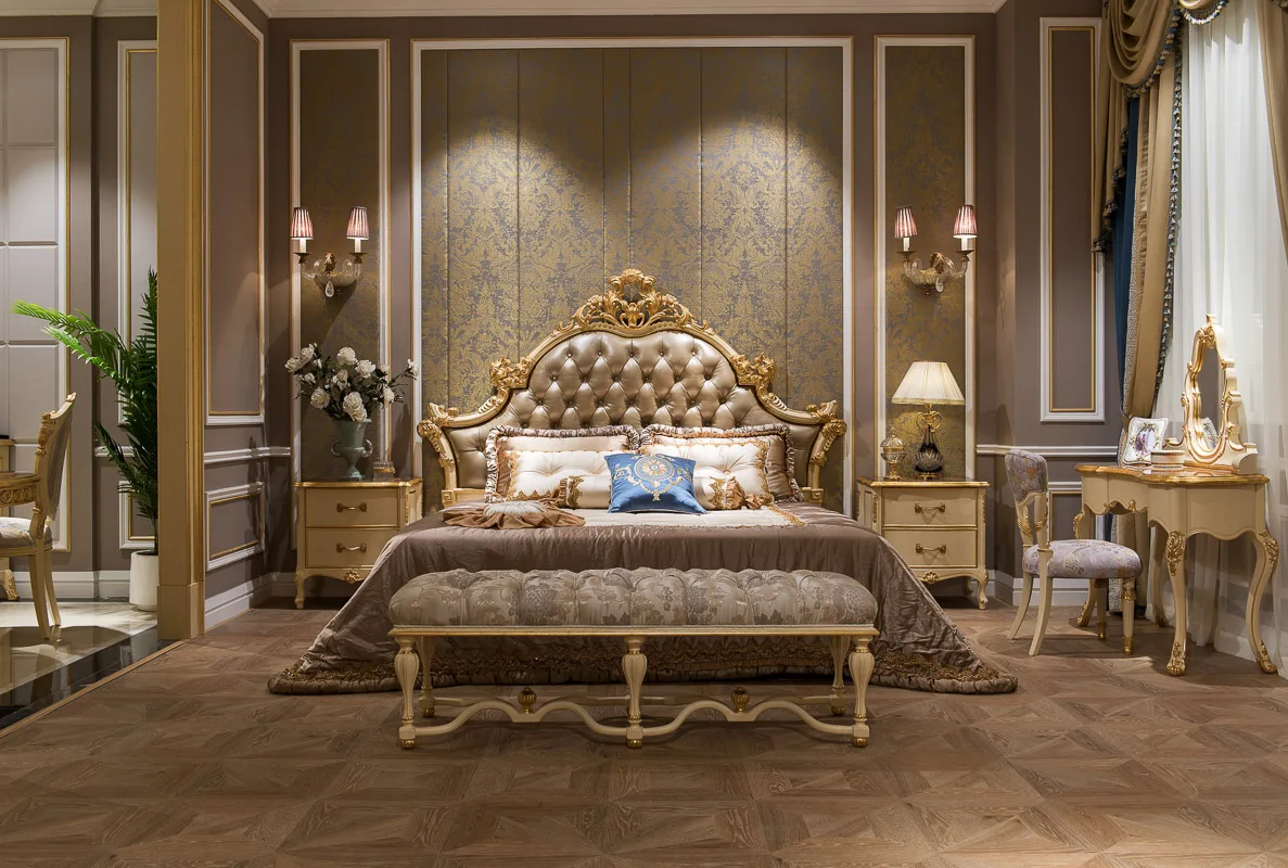 Bedroom Set Complete, Antique Style King size Bedroom Set Furniture