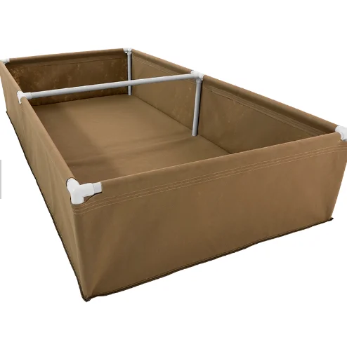Tan Color Felt Fabric Raised Garden Bed Outdoor