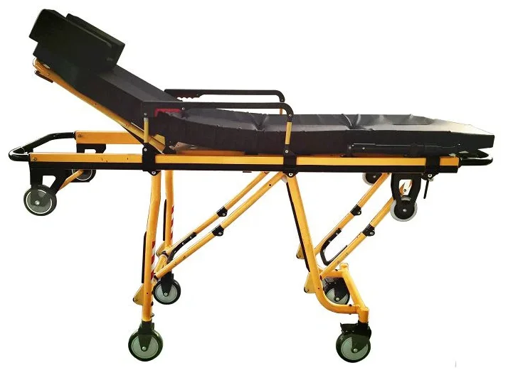 Ambulance emergency stretcher Automatic Loading Collapsible Ambulance Stretcher Wheeled for Patient Transfer