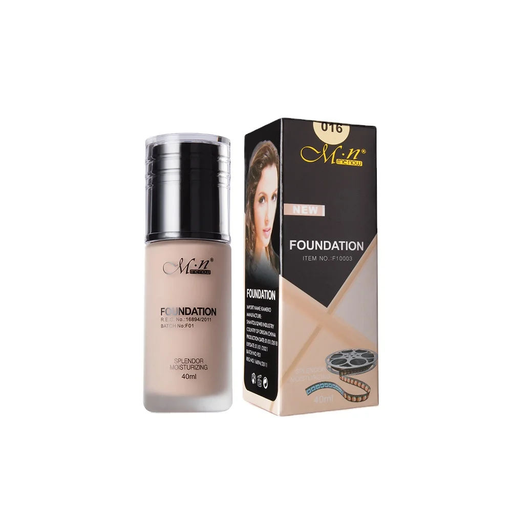 Menow F10003 OEM\ODM private label makeup waterproof Oil control concealer foundation liquid women cosmetics factory wholesale