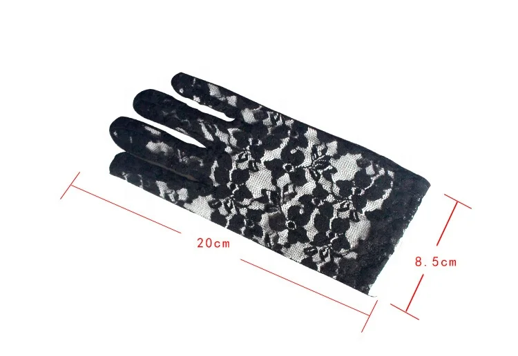 
Sexy Lace Gloves Short Paragraph Bride Wedding Ladies Outdoor Electric Car Sun Protection Gloves 