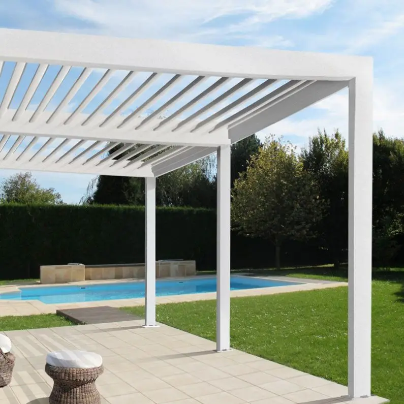 CLEARVIEW chinese european style iron gate sun vietnam pavilion and patio outdoor Gazebo pergola Aluminum pavilion for house