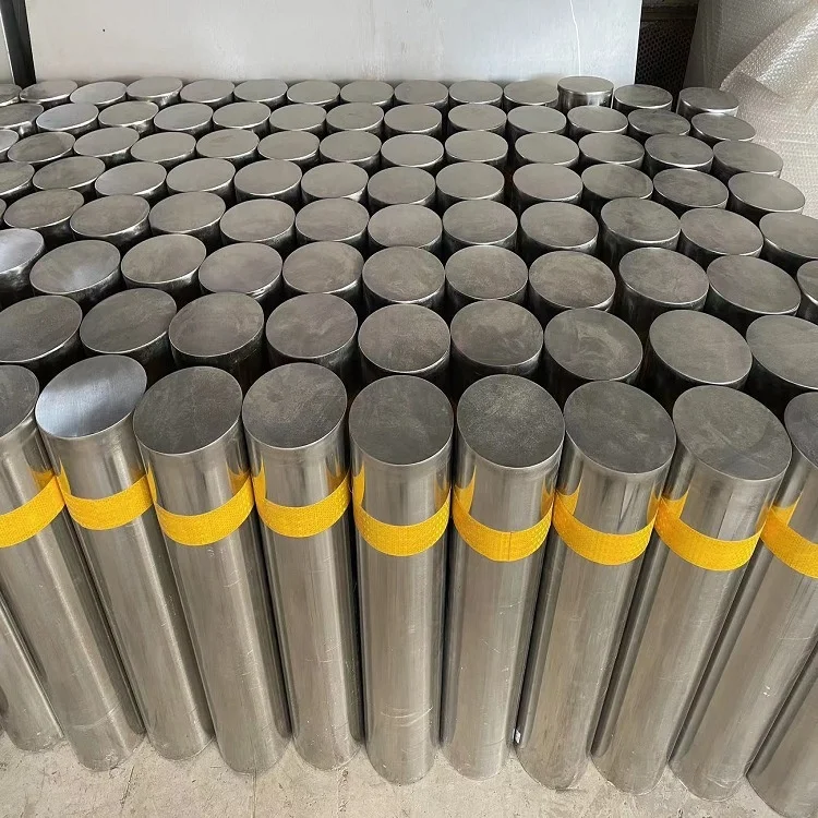 304 Stainless Steel Bollard School Parking Bollards Segmented Road in stock