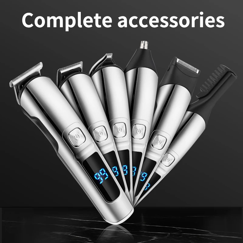 Resuxi FK-8688T 6 In 1 hair clippers set professional barber Waterproof beard trimmer set Cordless hair clipper and trimmer set