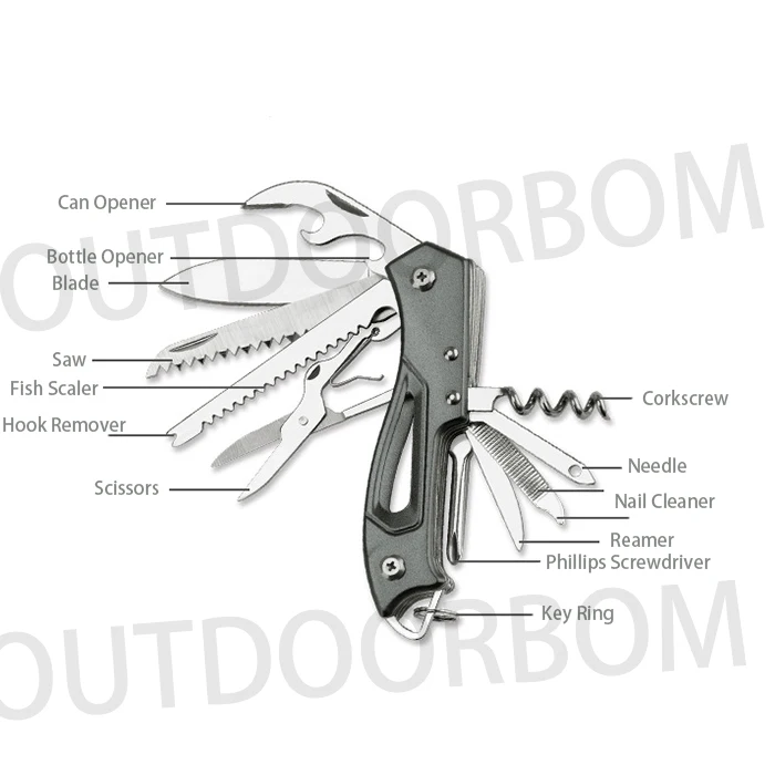 Multifunctional Outdoor Screw Knife Folding Knife Tool