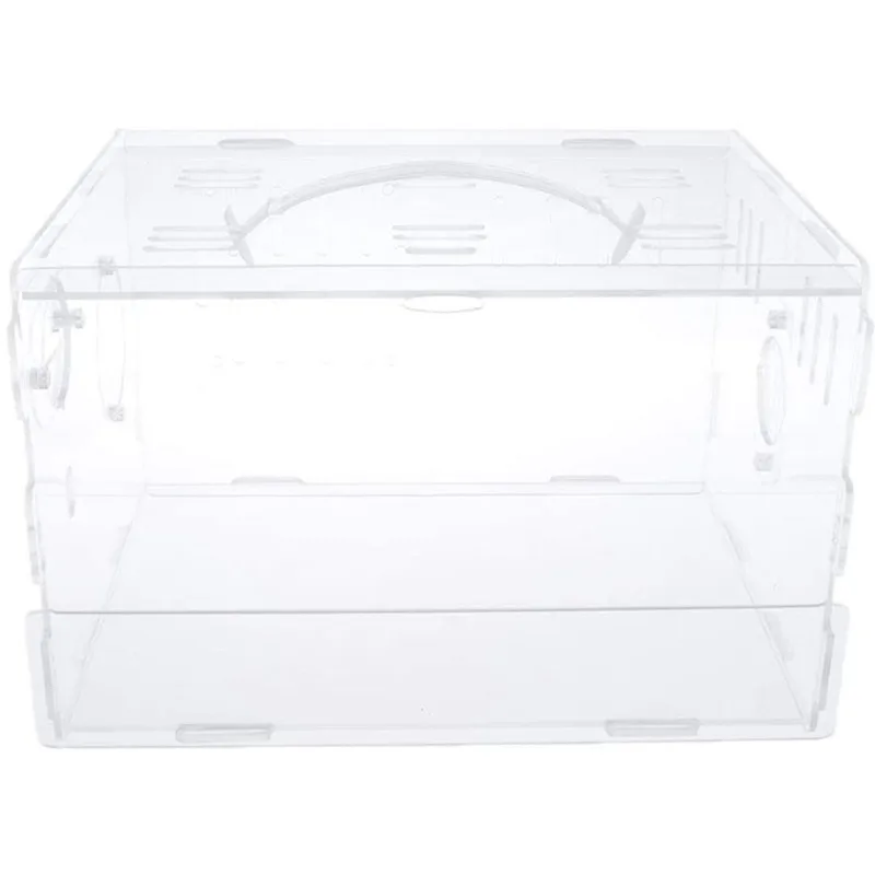 YAGELI оптом Изготовленный На Заказ Прозрачный Акриловый убийца комаров мышь обитания дом Акриловые мелких домашних животных клетка