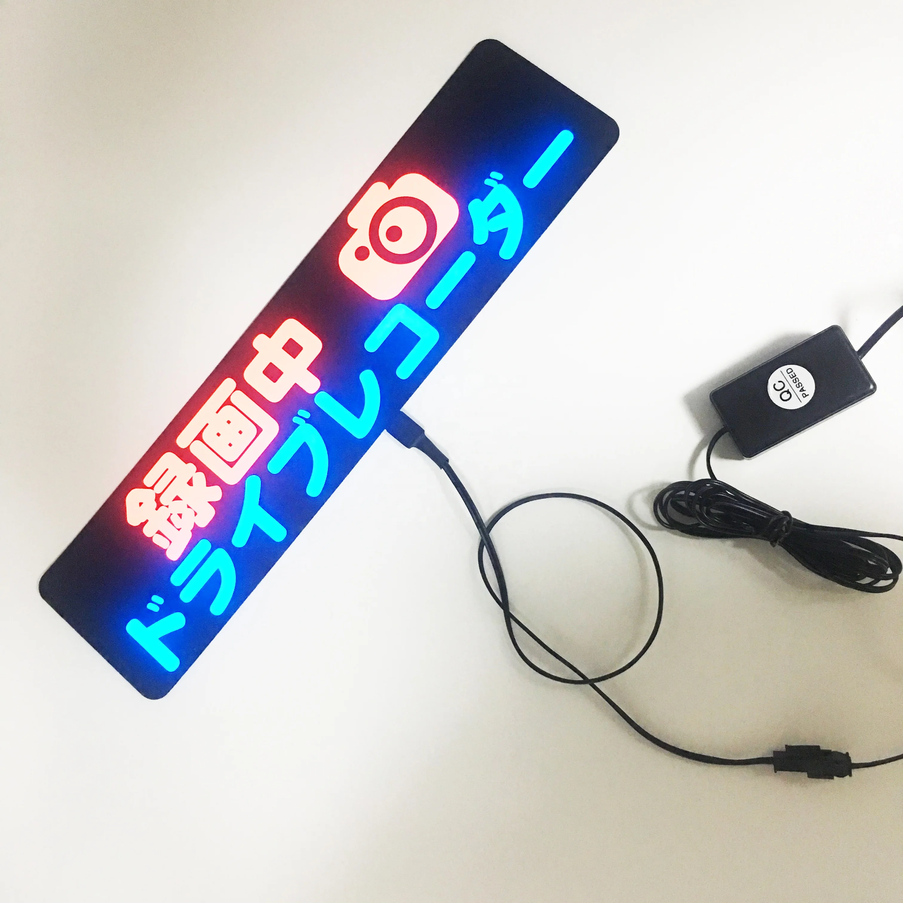 Customized EL lighting panel for Car sun visor EL car sign plate