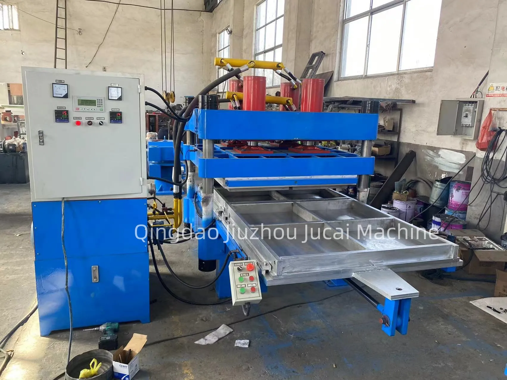 rubber crumb press machine , rubber tile production line ,rubber tile making machine
