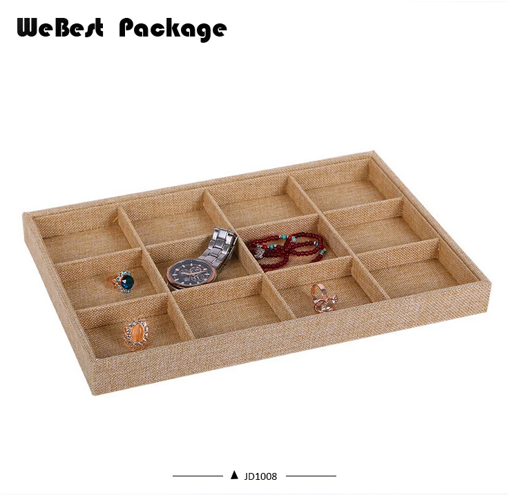 Webest designs jewellery window display box elegent stackable optical ring display tray