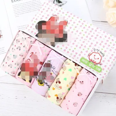 Хлопковое детское нижнее белье в Корейском стиле, красивые трусы для маленьких и средних девочек с мультяшным рисунком, шорты, Прямая поставка с фабрики, детское нижнее белье для девочек