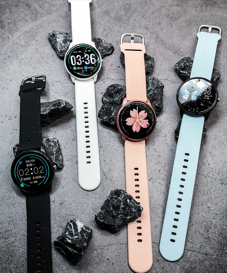 B8 Pink Smart Bracelet Silicone Bands Smart Watch Sleep Tracker Step Counter Smart Watch Gps For Ladies