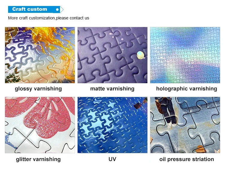 Custom OEM Branded Made Cardboard Printed Logo Free Samples Available High Quality Kids Cartoon Princess Jigsaw Puzzles