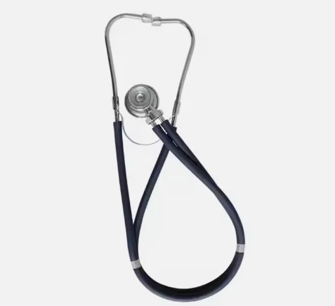 Medical BP arm sphygmomanometer palm type Dual Head Single PVC Tube stethoscope