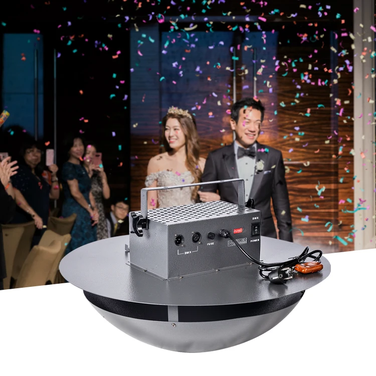 
co2 rainbow dmx 512 confetti machine flower effecct confetti blower for wedding 