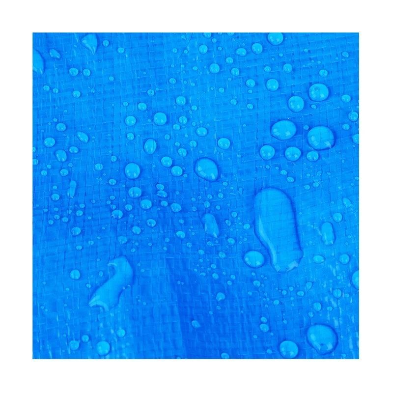 Blue and white color polypropylene Coated Double Sides hdpe  Tarpaulin covers Widely  Hot sale Africa Uganda market