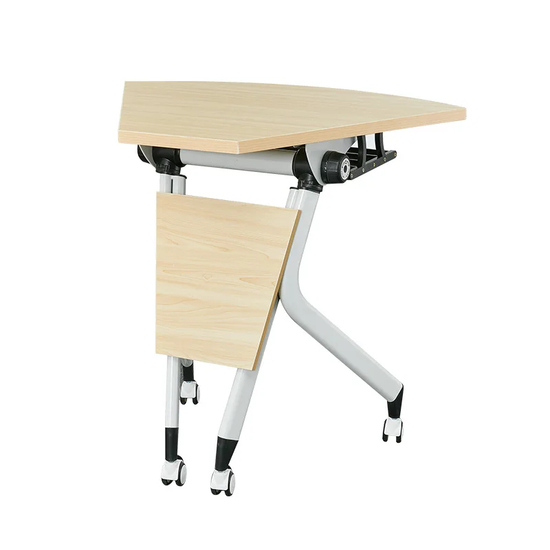 Office Building Foldable Small Moveable Foldable Training Desk Table Combined in Round Shape Meeting Tables