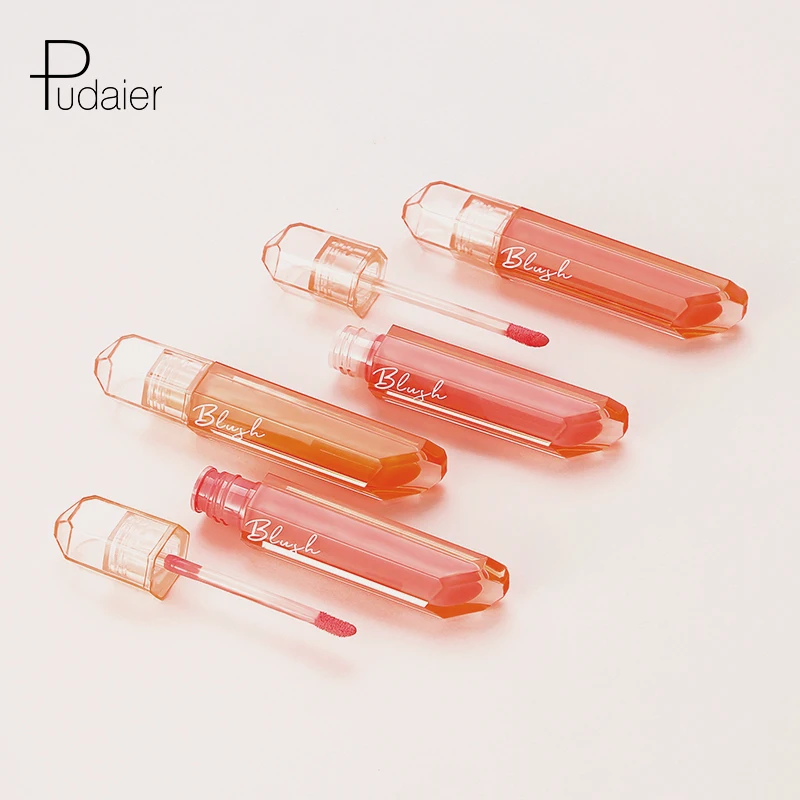 Pudaier multiple choice of colors customizable personal label waterproof and long-lasting moist liquid blush
