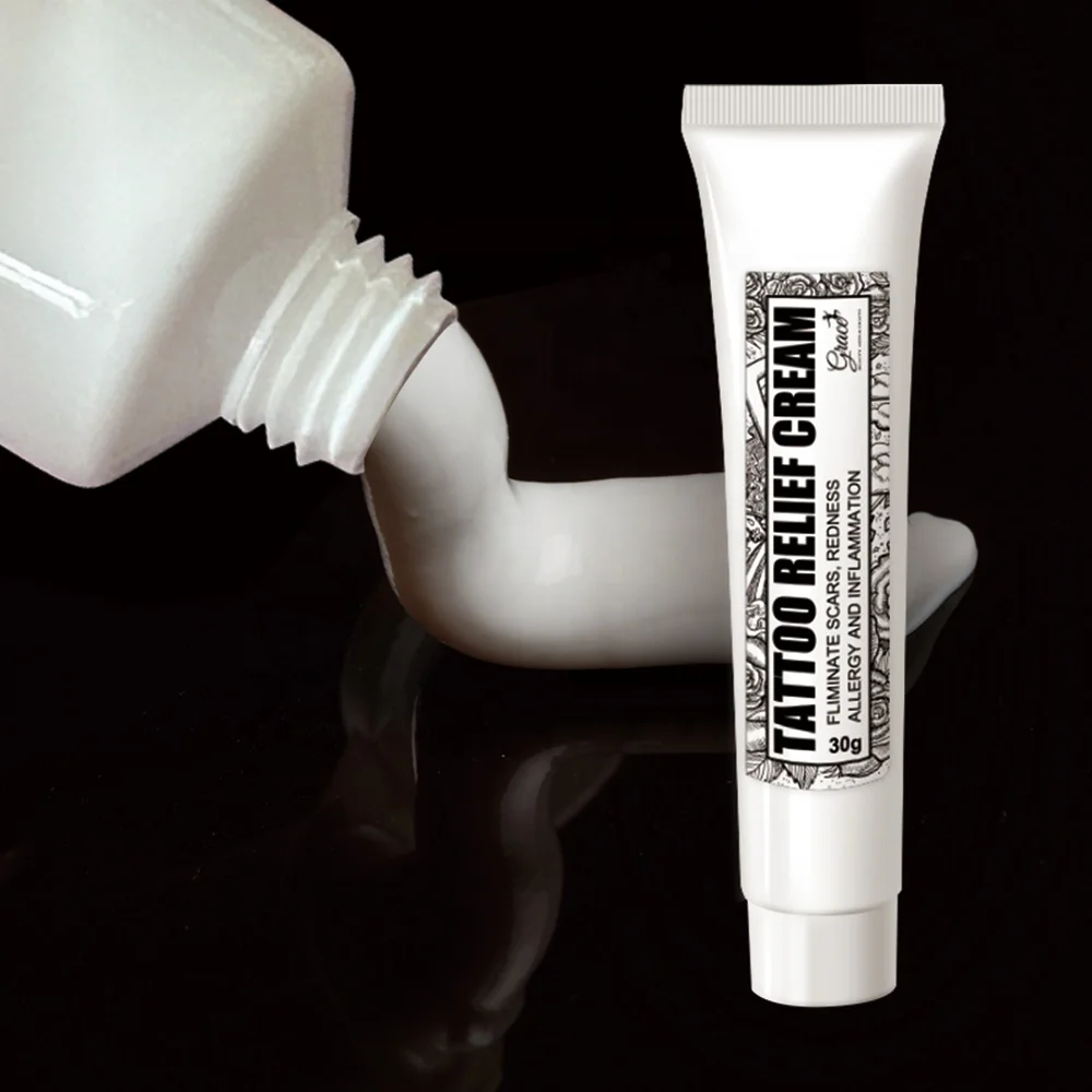 Custom Logo Relieves Pain Brightening Repairing Balm Ointment Tattoos Smoothing Healing Before Aftercare Tattoo Relief Cream
