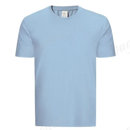 Promotion Gift 60/40 Fitted 60 Cotton 40 Polyester Blank T Shirt, Custom Printing Round Neck 60% Cotton 40% Polyester T Shirt