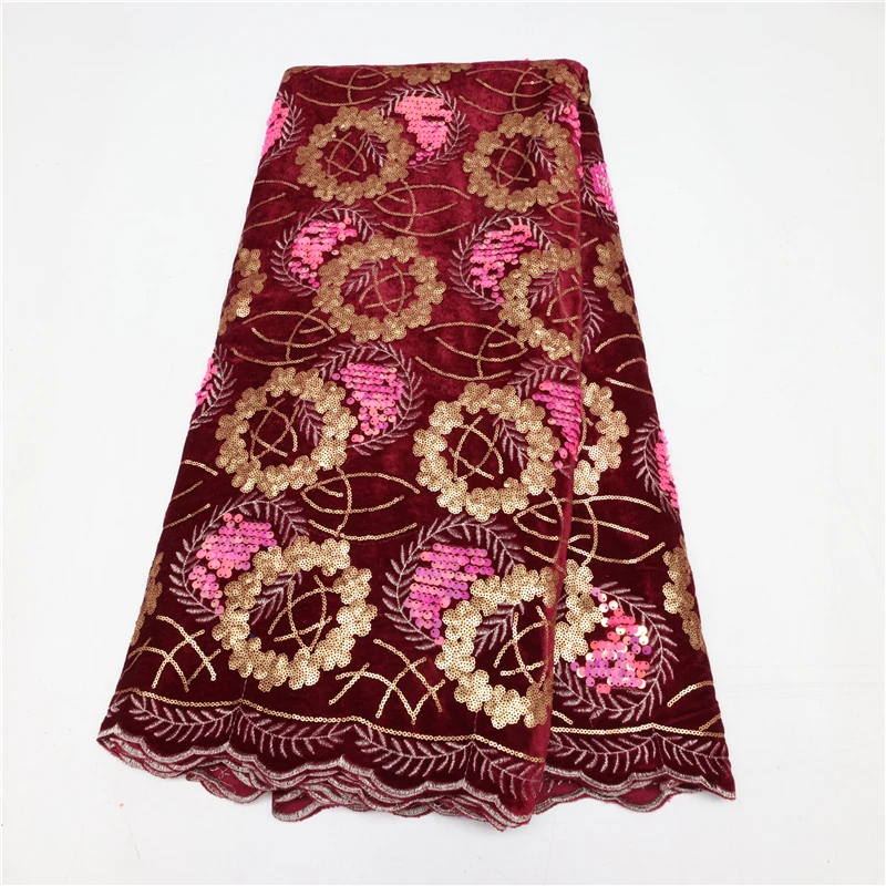 Wedding Clothes Embroidery Lace Fabric French Lace organza lace fabric embroidery with sequins Leaf design