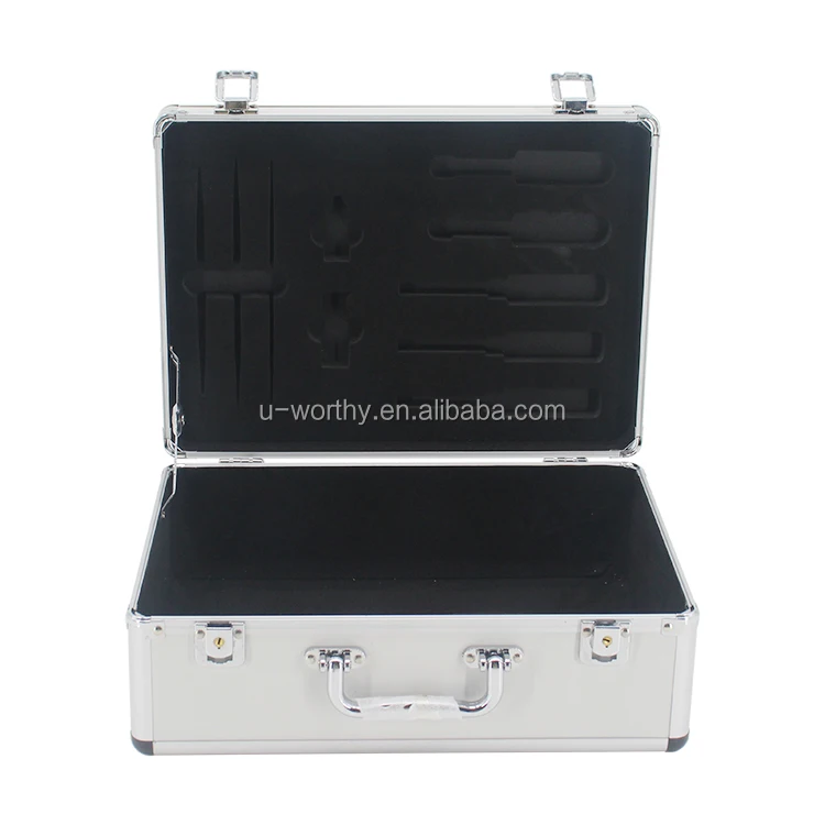 Made in China Ningbo Factory Direct OEM Empty Aluminum Case with PU Foam Insert for Precision Equipment