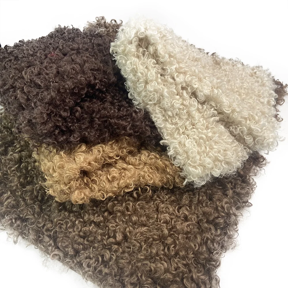 Teddy Roll Fabric 160x100cm Wool Roll Pillow Fabric Imitation Teddy Bear Doll Hair Eco-Friendly And Safe Garment fabric