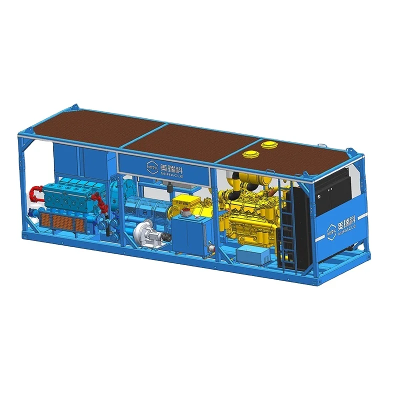 
manufacturer oilfield equipment wellhead drilling fracturing blender skid 