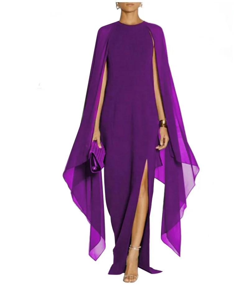 
New arrival anti-wrinkle graceful chiffon full lenghth night dresses for ladies 