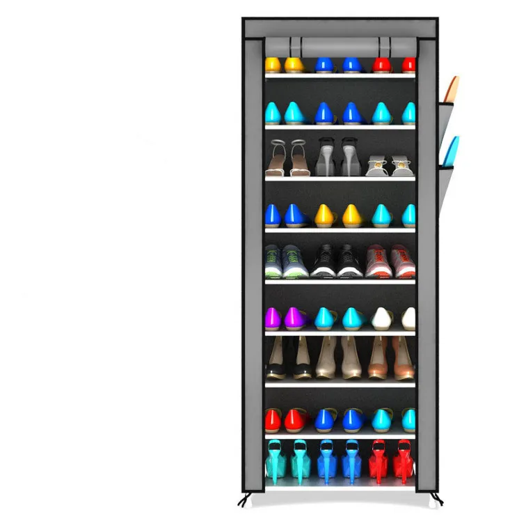 9 уровня обувной стеллаж органайзер для прихожей и гардероб без из нетканого полотна большой обувные полки для хранения обуви