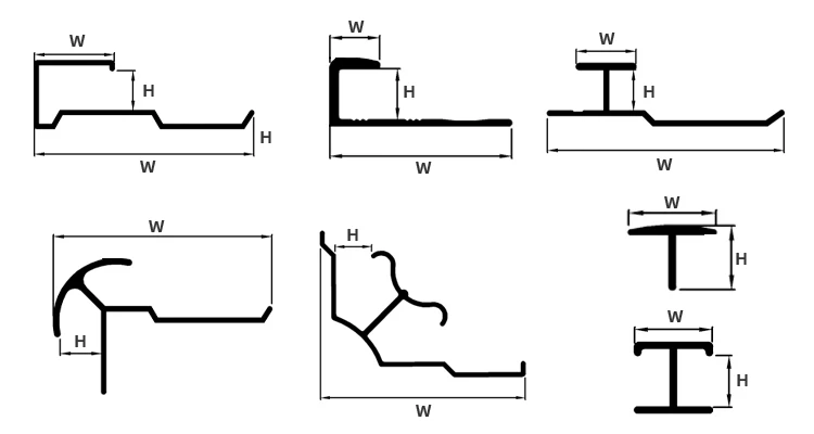 Interior Tile Aluminium Edge Profile Wood Mdf Internal External Corner Metal Trim for Wood Panel Plywood Tile