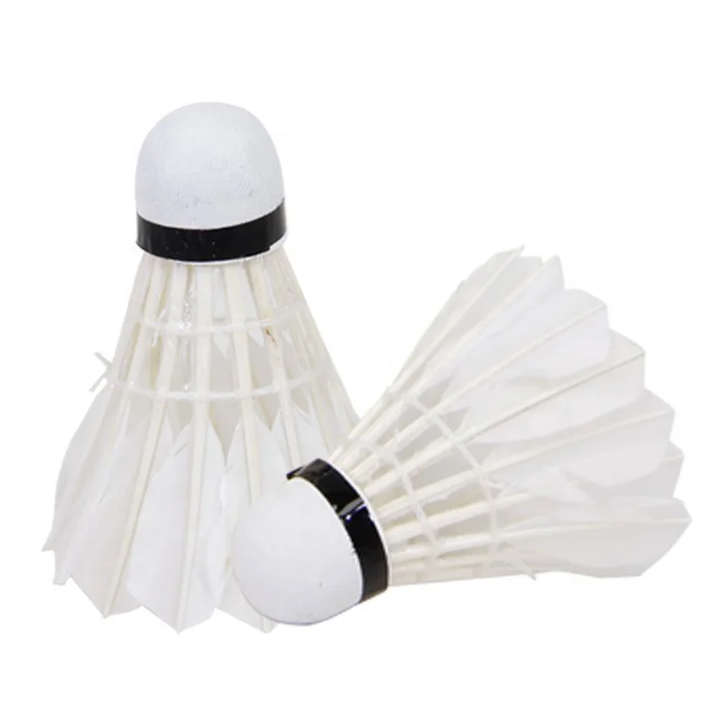 Hot Selling White Goose Feather Shuttlecock High Quality Durable Badminton Shuttlecock For Training